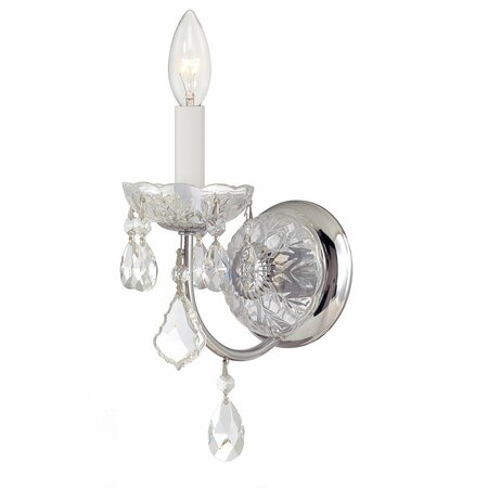 CRYSTORAMA Imperial 1 Light Clear Crystal Chrome Sconce 3221-CH-CL-I